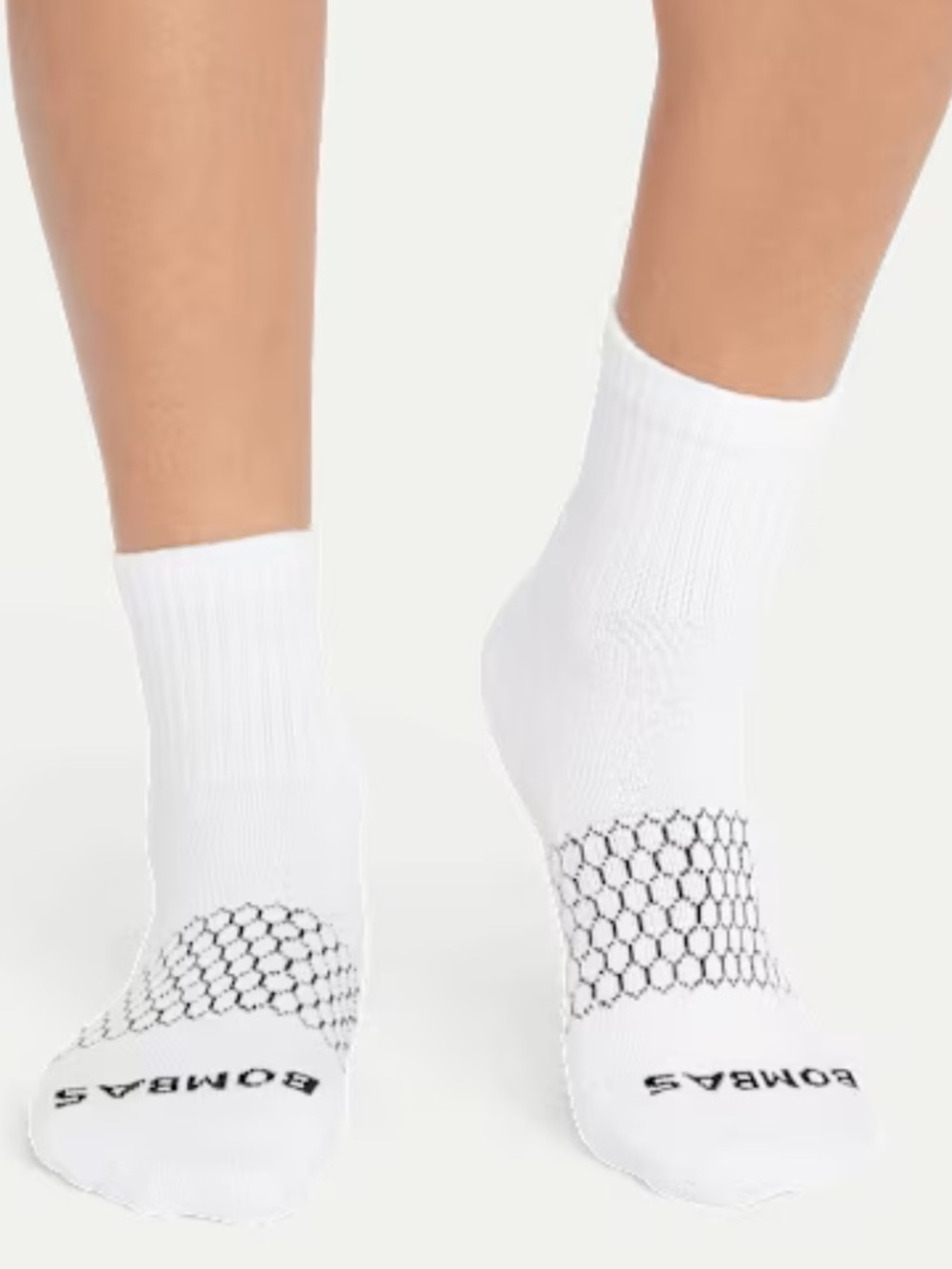 Bombas Women's Quarter Sock 12-Pack (Color: White, Size: S) - Picture 2 of 6
